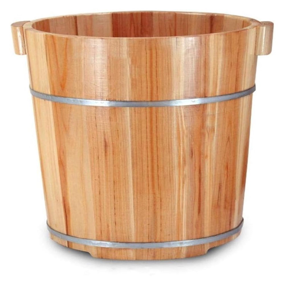 BMPAALN Solid Wood Foot Tub, Foot Baths Wood Foot Tub, Foot Tub Wooden Foot Basin Foot Massage Spa for Home,Relax Pedicure Foot Bath,