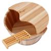 BMPAALN Solid Wood Foot Tub, Foot Baths Wood Foot Tub, Foot Tub Wooden Foot Basin Foot Bath Barrel, Fir Foot Barrel, Thickened Ear Design, Suitable for Families, view 2