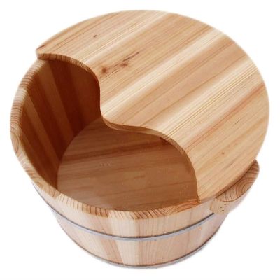 BMPAALN Solid Wood Foot Tub, Foot Baths Wood Foot Tub, Wooden Foot Basin Foot and Leg Spa for Adults,Sauna Wooden Bucket,Foot Massage Spa for Home,Large Foot Bath Spa Tub, (Size : C)
