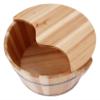 BMPAALN Solid Wood Foot Tub, Foot Baths Wood Foot Tub, Wooden Foot Basin Foot and Leg Spa for Adults,Sauna Wooden Bucket,Foot Massage Spa for Home,Large Foot Bath Spa Tub, (Size : C) view 1
