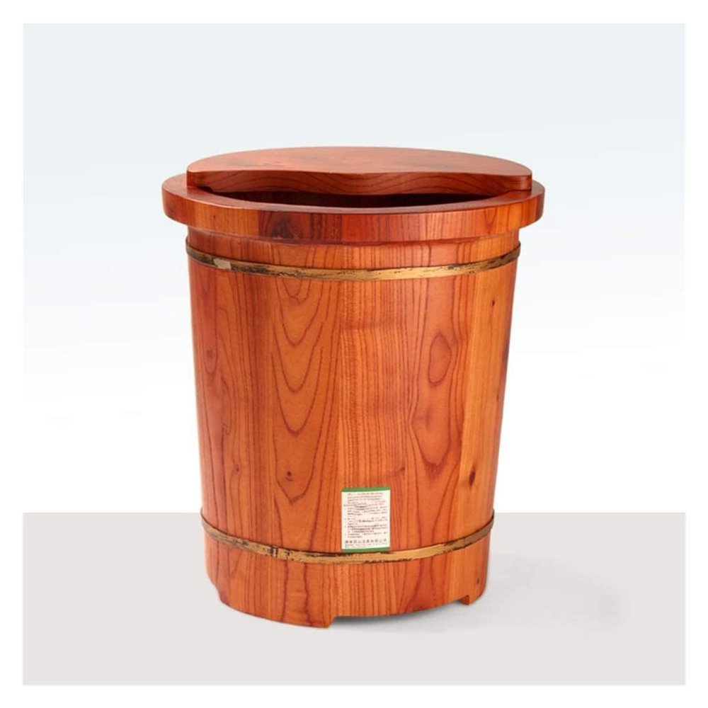 BMPAALN Solid Wood Foot Tub, Foot Baths Wood Foot Tub, Foot Tub Wooden Foot Basin Foot Bath Basin Foot Tub/Heightening, Soak, Massage, Spa,