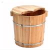 BMPAALN Solid Wood Foot Tub, Foot Baths Wood Foot Tub, Wooden Foot Basin Reducing Stress Woody Foot Bath Barrel Tub with Cover Foot tub Thickening Footbath with Massage Foot Bath view 1
