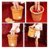 BMPAALN Solid Wood Foot Tub, Foot Baths Wood Foot Tub, Wooden Foot Basin Foot and Leg Spa,Thick Sturdy Wooden Spa Basin for Pedicure and Massage  Very Good to Soak Your Feet, Toe Nails, view 4