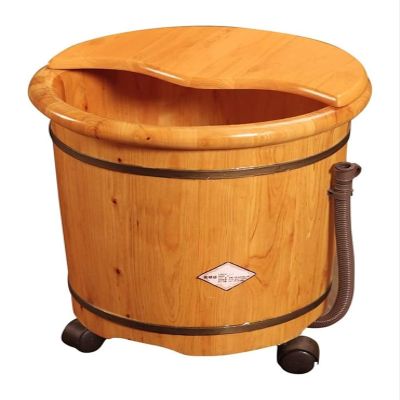 BMPAALN Solid Wood Foot Tub, Foot Baths Wood Foot Tub, Wooden Foot Basin Wooden Foot Basin,Solid Wood Foot Tub, Pedicure Bowl Spa Massage (Color : OneColor, Size : Medium)