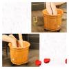 BMPAALN Solid Wood Foot Tub, Foot Baths Wood Foot Tub, Wooden Foot Basin Wooden Foot Basin,Solid Wood Foot Tub, Pedicure Bowl Spa Massage (Color : OneColor, Size : Medium) view 3