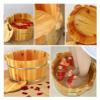BMPAALN Solid Wood Foot Tub, Foot Baths Wood Foot Tub, Foot Tub Wooden Foot Basin Pedicure Bowl,Thick Sturdy Wooden Spa Basin for Pedicure and Massage view 3