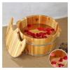 BMPAALN Solid Wood Foot Tub, Foot Baths Wood Foot Tub, Foot Tub Wooden Foot Basin Pedicure Bowl,Thick Sturdy Wooden Spa Basin for Pedicure and Massage view 4
