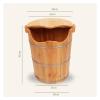BMPAALN Solid Wood Foot Tub, Foot Baths Wood Foot Tub, Wooden Foot Basin Wooden Barrel Tub Foot Bath Barrel for Foot Bath Soak Massage Spa Sauna (Color : B) view 4