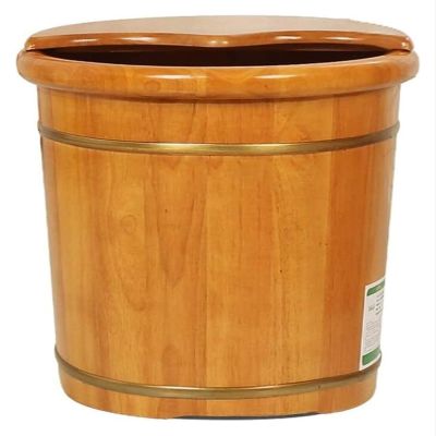BMPAALN Solid Wood Foot Tub, Foot Baths Wood Foot Tub, Foot Bath Spa Tub,Foot Basin for Adults,Wood Bucket for Pedicure,Foot Tub for Soaking Feet,