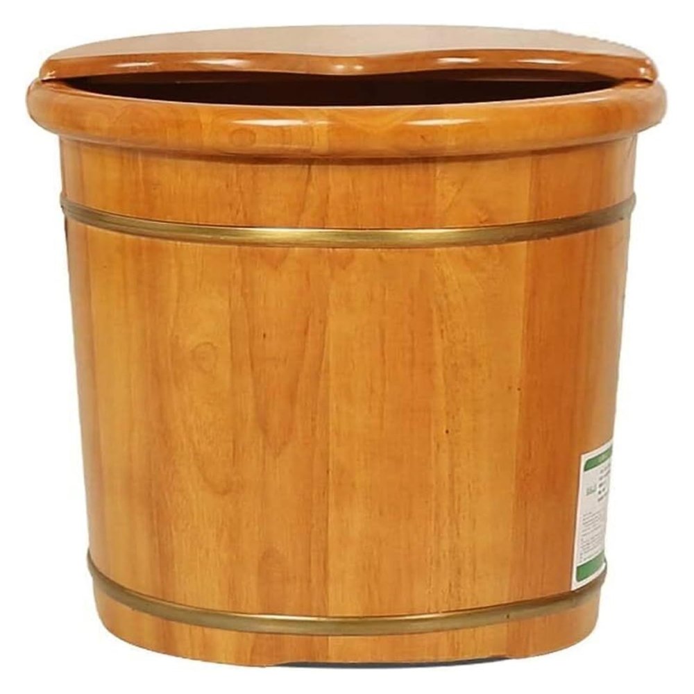 BMPAALN Solid Wood Foot Tub, Foot Baths Wood Foot Tub, Foot Bath Spa Tub,Foot Basin for Adults,Wood Bucket for Pedicure,Foot Tub for Soaking Feet,