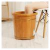 BMPAALN Solid Wood Foot Tub, Foot Baths Wood Foot Tub, Foot Bath Spa Tub,Foot Basin for Adults,Wood Bucket for Pedicure,Foot Tub for Soaking Feet, view 2