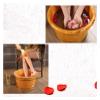 BMPAALN Solid Wood Foot Tub, Foot Baths Wood Foot Tub, Wooden Foot Basin Solid Wood Foot Tub,Wooden Foot Basin Massage Durable Foot Tub view 3