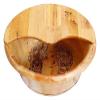 BMPAALN Solid Wood Foot Tub, Foot Baths Wood Foot Tub, Wooden Foot Basin Household Gift Wood Foot Soaking Bucket Bucket Foot Spa Tub Durable Foot Basin with Lid for Soaking Feet Massager Foot Tub view 1