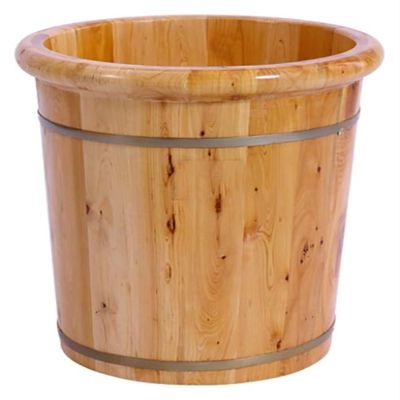 BMPAALN Solid Wood Foot Tub, Foot Baths Wood Foot Tub, Foot Tub Wooden Foot Basin Pedicure Foot Bath,Thick Sturdy Wooden Spa Basin for Pedicure and Massage (Color : Multi-Colored, Size : A)