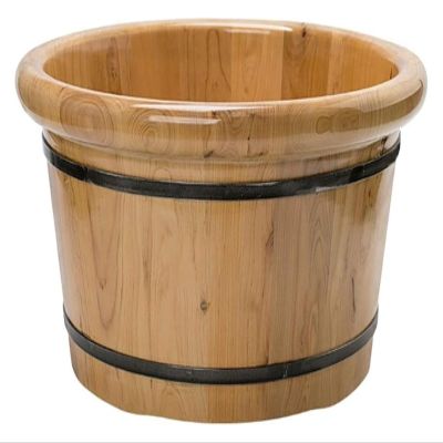 BMPAALN Solid Wood Foot Tub, Foot Baths Wood Foot Tub, Foot Tub Wooden Foot Basin Large Foot Bath Spa Tub,Sauna Wooden Bucket,Relax Pedicure Foot Bath, (Size : A)