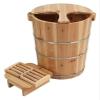 BMPAALN Solid Wood Foot Tub, Foot Baths Wood Foot Tub, Wooden Foot Basin Wooden Barrel Tub Foot Bath Barrel for Foot Bath Soak Massage Spa Sauna (Color : C) view 1