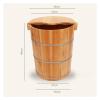 BMPAALN Solid Wood Foot Tub, Foot Baths Wood Foot Tub, Wooden Foot Basin Wooden Barrel Tub Foot Bath Barrel for Foot Bath Soak Massage Spa Sauna (Color : C) view 4