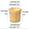 BMPAALN Solid Wood Foot Tub, Foot Baths Wood Foot Tub, Wooden Foot Basin Pedicure Basin Cedar Wood Foot Bath Barrel Foot Pub Wooden Foot Pedicure Home Pedicure Foot Massagers (Color : A) view 2