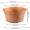 BMPAALN Solid Wood Foot Tub, Foot Baths Wood Foot Tub, Wooden Foot Basin Electric Foot MassagersOld Oak Barrel Foot Bath Barrel, with Lid with Massager Wooden Foot Basin, view 2
