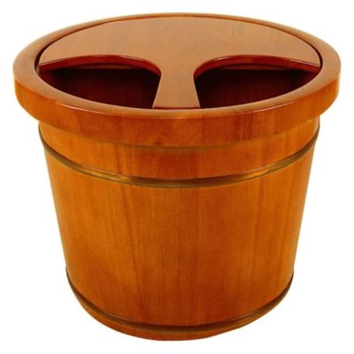 BMPAALN Solid Wood Foot Tub, Foot Baths Wood Foot Tub, Wooden Foot Basin Large Foot Soak Tub,Foot Basin for Foot Bath,Soak,Foot Soak Bucket Made of Solid Wood, (Size : B)