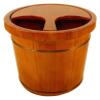 BMPAALN Solid Wood Foot Tub, Foot Baths Wood Foot Tub, Wooden Foot Basin Large Foot Soak Tub,Foot Basin for Foot Bath,Soak,Foot Soak Bucket Made of Solid Wood, (Size : B) view 1
