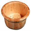 BMPAALN Solid Wood Foot Tub, Foot Baths Wood Foot Tub, Wooden Foot Basin,Cedar Foot Bath Barrel,Smooth and Delicate Pedicure Barrels Pedicure Bowl Spa Massage view 1