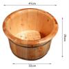 BMPAALN Solid Wood Foot Tub, Foot Baths Wood Foot Tub, Wooden Foot Basin,Cedar Foot Bath Barrel,Smooth and Delicate Pedicure Barrels Pedicure Bowl Spa Massage view 2