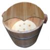 BMPAALN Solid Wood Foot Tub, Foot Baths Wood Foot Tub, Wooden Foot Basin Natural Fir Barrel Foot Bath Barrel Pedicure Bucket with Cover Basin Thick Wooden Foot (Color : D) view 1