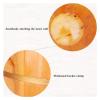 BMPAALN Solid Wood Foot Tub, Foot Baths Wood Foot Tub, Wooden Foot Basin Foot Tub Soaking Basin, Wood Spa Bucket with Removable Rollers for Massage Foot Bath Barrel Pedicure,, Natural view 2