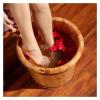 BMPAALN Solid Wood Foot Tub, Foot Baths Wood Foot Tub, Foot Tub Wooden Foot Basin Foot Tub Bath Spa, Water Spa Foot Soaking Basin Tub for Foot Massage Spa view 2