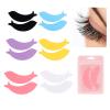 1 Pair Eyelash Perm Silicone Eye Pads Eyelash Lash Lifting Curler Patches Tool Under Eye Pads Silicone Reusable Eye Pad Eyelash Curler Replacement Pads Rubber Eyelash Curler Replacement Silicone Pads view 2