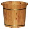 BMPAALN Solid Wood Foot Tub, Foot Baths Wood Foot Tub, Foot Tub Wooden Foot Basin Foot Bath Barrel, Solid Wood Foot Bath Barrel, Hot Spring Wood Bathtub, (Size : Small) view 1