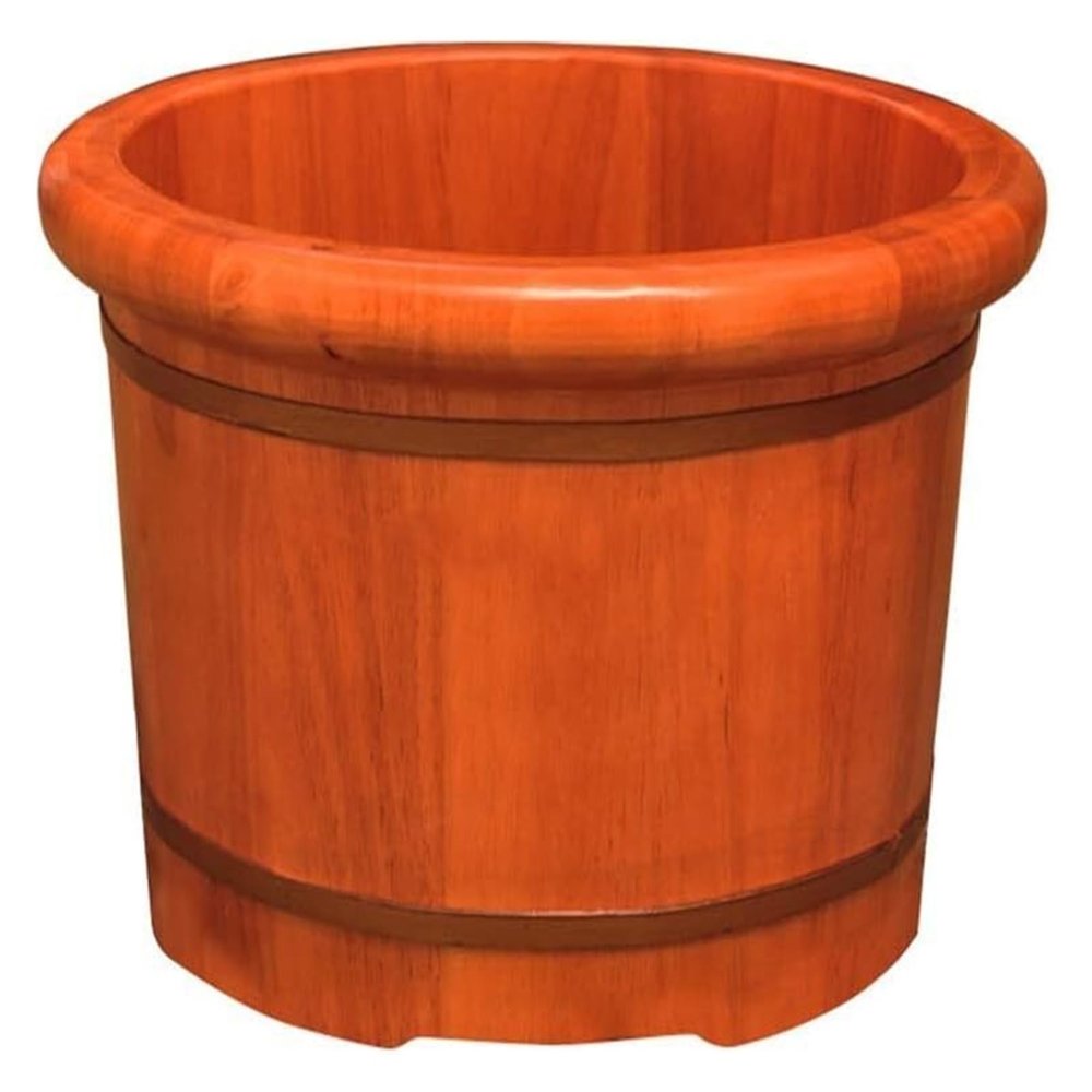 BMPAALN Solid Wood Foot Tub, Foot Baths Wood Foot Tub, Wooden Foot Basin Wooden Foot Basin,Oak Foot Bath Barre,Pedicure Bowl Spa Massage Home Oak Foot Tub