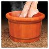 BMPAALN Solid Wood Foot Tub, Foot Baths Wood Foot Tub, Wooden Foot Basin Wooden Foot Basin,Oak Foot Bath Barre,Pedicure Bowl Spa Massage Home Oak Foot Tub view 2