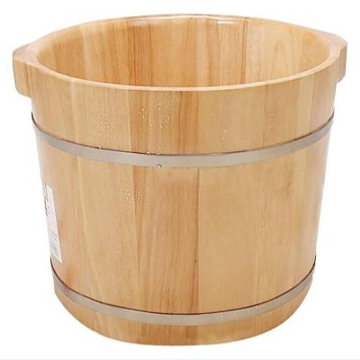 BMPAALN Solid Wood Foot Tub, Foot Baths Wood Foot Tub, Wooden Foot Basin Foot Soak Bucket Made of Solid Wood,Foot Basin for Foot Bath,Soak,or DetoxLarge Foot Soak Tub,