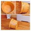 BMPAALN Solid Wood Foot Tub, Foot Baths Wood Foot Tub, Wooden Foot Basin Relax Pedicure Foot Bath,Foot and Leg Spa for Adults,Foot Massage Spa for Home,Sauna Wooden Bucket, (Size : A) view 2