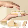 4pcs Dry Brushing Body Brush, Natural Bristle Dry Skin Exfoliating Brush Body Scrub for Flawless Skin, Cellulite Treatment, Lymphatic Drainage and Blood Circulation Improvement view 2