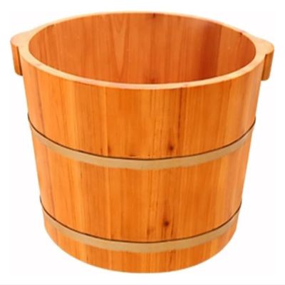 BMPAALN Solid Wood Foot Tub, Foot Baths Wood Foot Tub, Household Small Woody Foot Bath Barrel Wash The Wooden Barrel Chinese fir Footbath Foot Bath Barrel Foot tub Foot Massage Foot