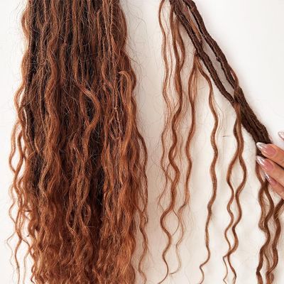 Crochet Locs With Human Hair Curls Color 30 Pre Looped Crochet Hair Loose Wave Human Hair Ends For Women 22inch 96Locs