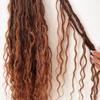 Crochet Locs With Human Hair Curls Color 30 Pre Looped Crochet Hair Loose Wave Human Hair Ends For Women 22inch 96Locs view 1