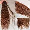 Crochet Locs With Human Hair Curls Color 30 Pre Looped Crochet Hair Loose Wave Human Hair Ends For Women 22inch 96Locs view 4