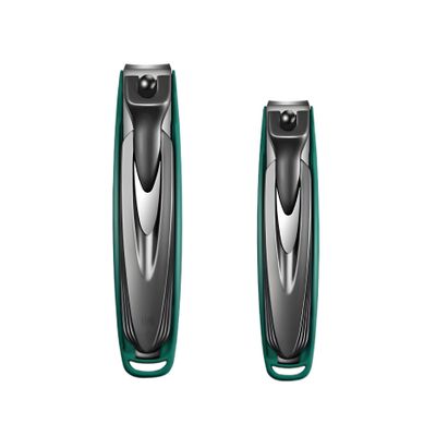 AGYCMF Portable Splash-Proof Nail Clippers, Fashionable Design, Thick Nails, Ingrown Nails Special, Home Travel (Dark Green) Multifunctional