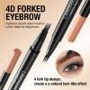 4-Tip Eyebrow Pencil, Upgraded 3D Waterproof and Sweat-proof Microblading Eyebrow Pencil Contouring Pen with 4 Fork, Long-Lasting Eyebrow Brush Microblade Eyebrow Pencil for Women (black) view 2