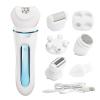 Electric Shaver - Razor - Trimmer for Women Grooming Kit: Women's 5-in-1 Hair Removal Device for Facial Hair Removal and Facial Cleansing & Foot Callus Remover view 1