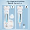 Electric Shaver - Razor - Trimmer for Women Grooming Kit: Women's 5-in-1 Hair Removal Device for Facial Hair Removal and Facial Cleansing & Foot Callus Remover view 2