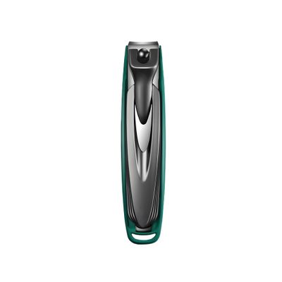 AGYCMF Portable Splash-Proof Nail Clippers, Fashionable Design, Thick Nails, Ingrown Nails Special, Home Travel (Dark Green) Multifunctional