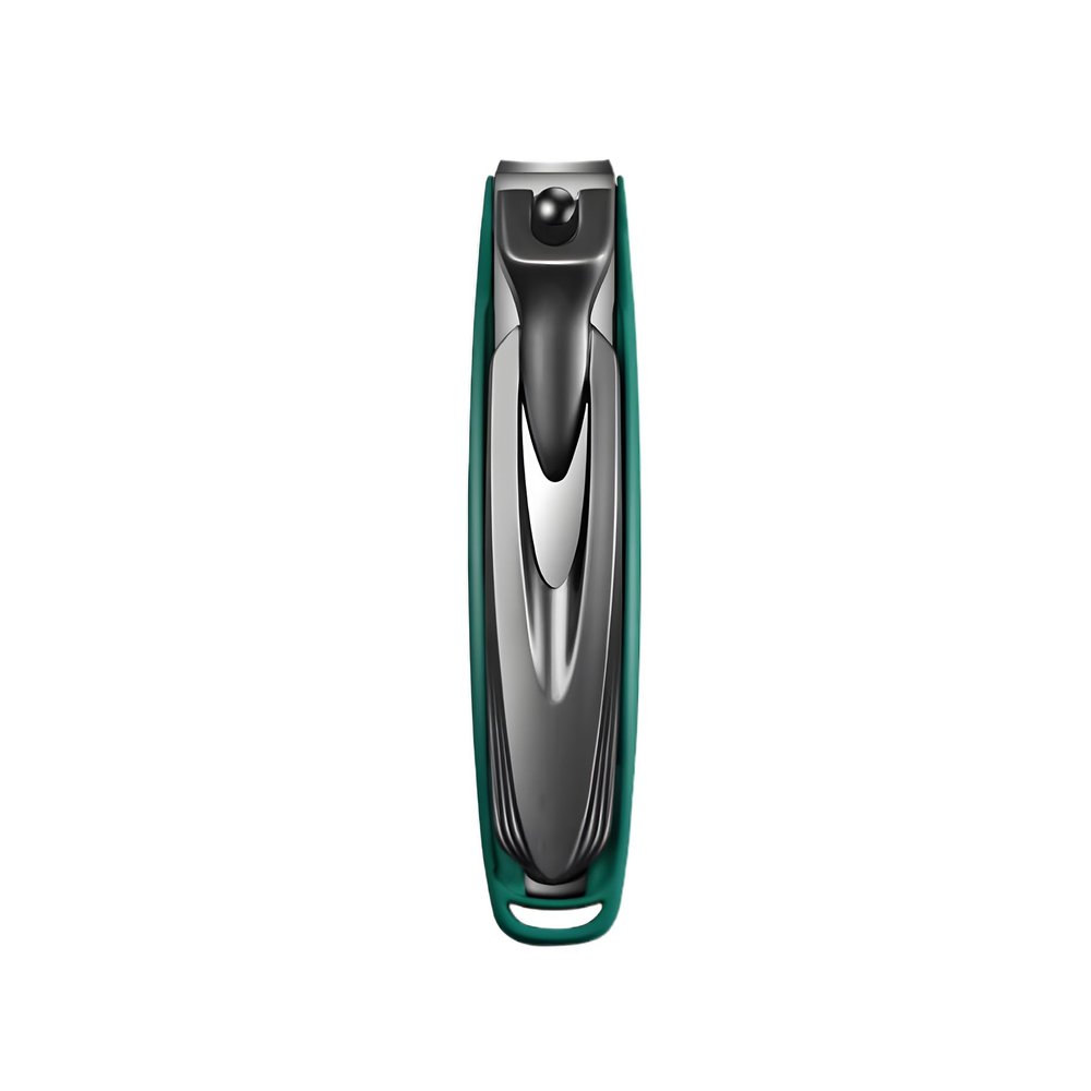 AGYCMF Portable Splash-Proof Nail Clippers, Fashionable Design, Thick Nails, Ingrown Nails Special, Home Travel (Dark Green) Multifunctional
