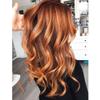13X4 HD Lace Front Short Bob Body Wave Wig With Baby Hair Ginger Orange Natural Wave 100% Virgin Human Hair Pre Plucked Glueless Brazilian Remy Wig 150% Density For Black Women 14 Inch view 3
