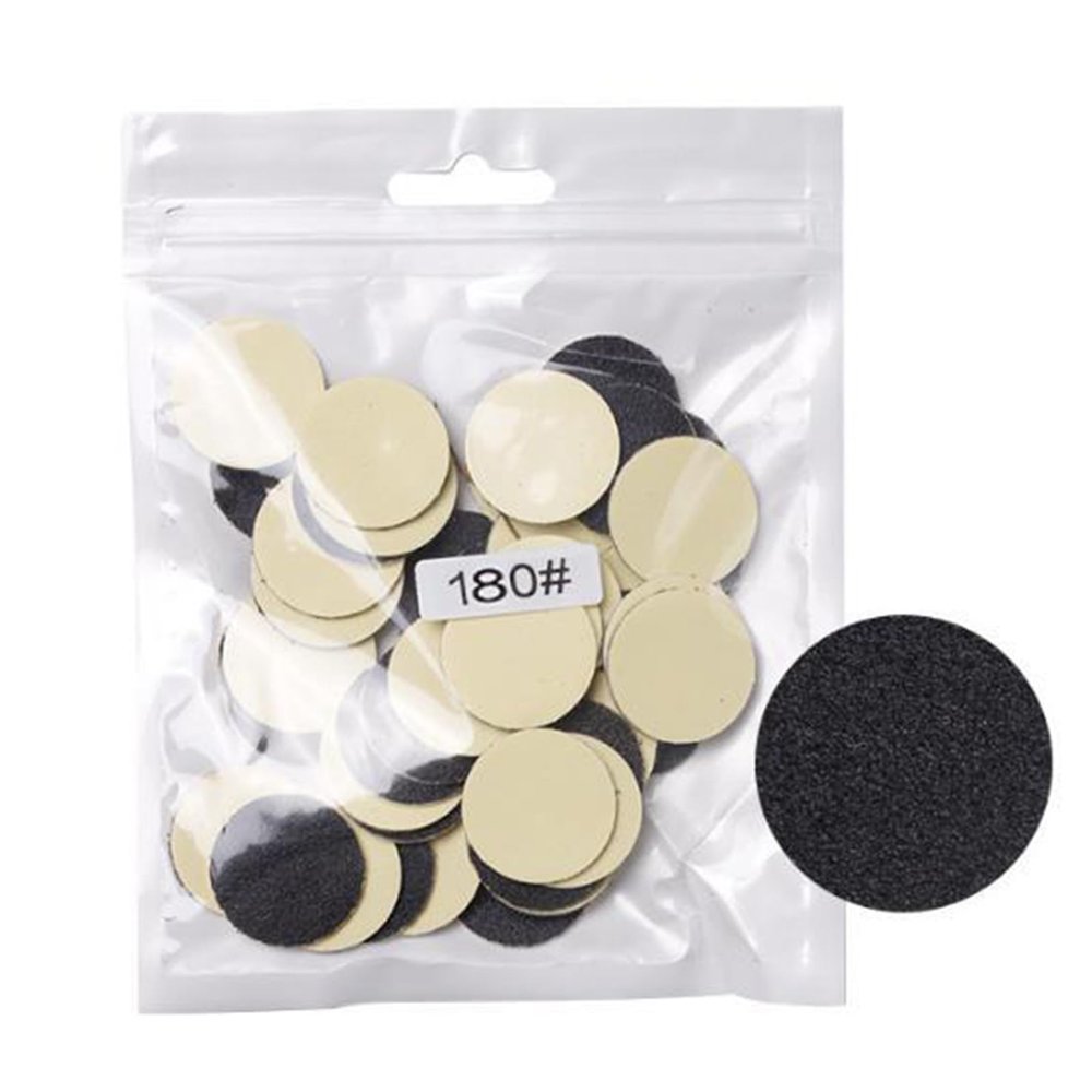 50 Pcs Replaceable Sandpaper Discs Self-adhesive Sandpaper Pad Disc Foot File Disc For Electric Foot File Dead Hard Skin 50x Foot File Disc Callus Disks Replaceable Sandpaper Discs Callus Remover Tool