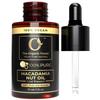 100% Plant Based Macadamia Hair Oil with Dropper | Perfect Macadamia Oil for Soft Skin, Strong Hair, Scalp Massage, Face Moisturizer & Body Massage | Sulfate & Paraben Free view 1